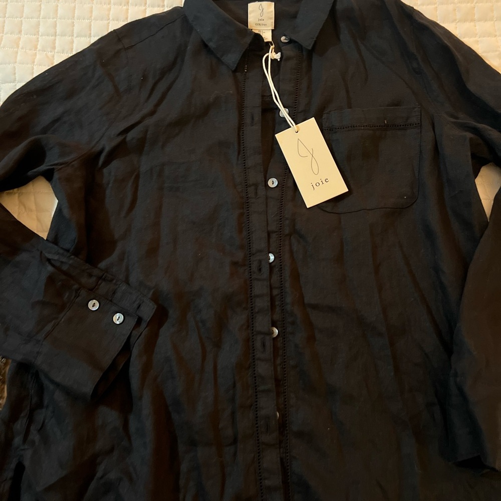 Joie Charcoal Casual Button Down Shirt